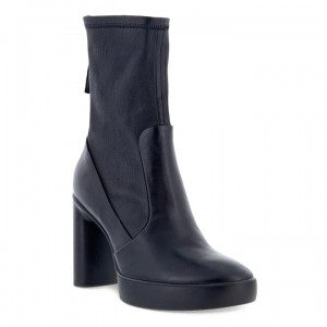 Botas Ecco Shape Sculpted Motion 75 Stretchy Mid-cut Ankle Mujer Negros | JYGI-90674